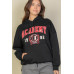 Graphic Kangaroo Pocket Drawstring Hoodie
