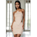 Backless V-hem Halter Top & Mini Skirt Set