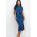Short Sleeve Ribbed Top & Midi Skirt Se