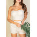 Bustier Cami Top & Slant Pocket Wide Shorts