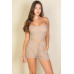 Bustier Cami Top & Slant Pocket Wide Shorts