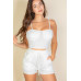 Bustier Cami Top & Slant Pocket Wide Shorts