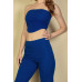 Strapless Corset Top & Flare Pants Set