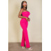 Strapless Corset Top & Flare Pants Set