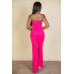 Strapless Corset Top & Flare Pants Set