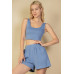 Crop Tank Top And Shorts Set