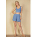Crop Tank Top And Shorts Set