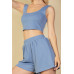Crop Tank Top And Shorts Set