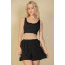 Crop Tank Top And Shorts Set