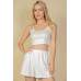 Crop Tank Top And Shorts Set