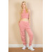 French Terry Elastic Waist Tank Top & Joggers Set