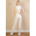 French Terry Elastic Waist Tank Top & Joggers Set