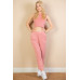French Terry Elastic Waist Tank Top & Joggers Set