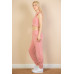 French Terry Elastic Waist Tank Top & Joggers Set