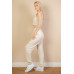 French Terry Elastic Waist Tank Top & Joggers Set