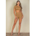 Ribbed Collared Short Sleeve Crop Top & Shorts Set