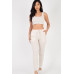 French Terry Cropped Tank Top & Joggers Set