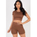 Short Sleeve Crop Top & Shorts Set