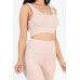 Ribbed Crop Top & Leggings Set