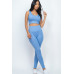 Ribbed Crop Top & Leggings Set