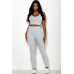 Ribbed Crop Top & Leggings Set