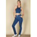 Crop Tank Top & Ruched Pants Set