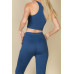 Crop Tank Top & Ruched Pants Set