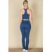 Crop Tank Top & Ruched Pants Set