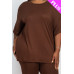 Plus Size Loose Fit Top & Biker Shorts Set