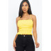 Tiered Shirred Body Crop Top