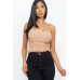 Tiered Shirred Body Crop Top