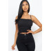 Tiered Shirred Body Crop Top