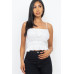 Tiered Shirred Body Crop Top
