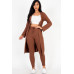 Ribbed Long Cardigan & Leggings Set