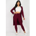 Ribbed Long Cardigan & Leggings Set