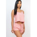 Ribbed Strappy Top & Shorts Set