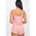 Ribbed Strappy Top & Shorts Set