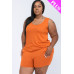 Plus Comfy Tank Top & Shorts Set