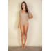 Ribbed Scoop Neck Short Sleeve Bodysuit