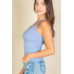 Solid Ribbed Knit Cami Top