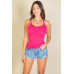 Solid Ribbed Knit Cami Top