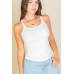Solid Ribbed Knit Cami Top