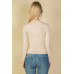 Ribbed Round Neck Long Sleeve Top