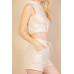 French Terry Sleeveless Hoodie