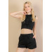 French Terry Sleeveless Hoodie