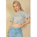 French Terry Toggle Drawstring Crop Top
