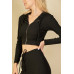 Ribbed Crop Zip Hoodie