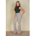 Ribbed Knit Ruched Side Sleeveless Top