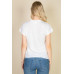 Batwing Sleeve Twist Front Tee