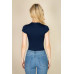 Short Sleeve Crew Neck Bodysuit - CC-WH2000581